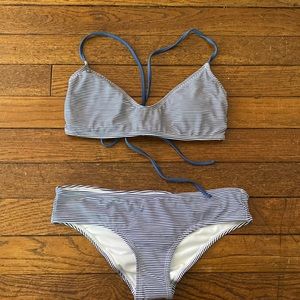 Striped bikini